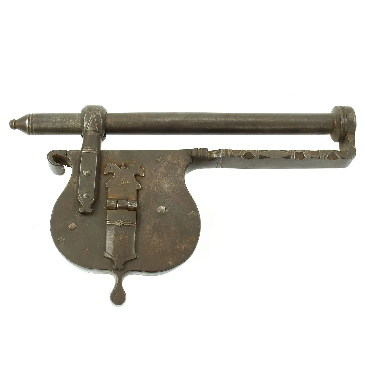 Original German 18th Century City of Nuremberg Jailer's Key Gun with Lock