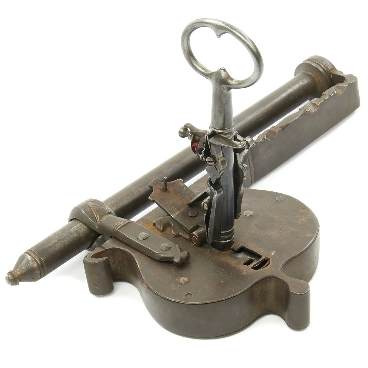 Original German 18th Century City of Nuremberg Jailer's Key Gun with Lock