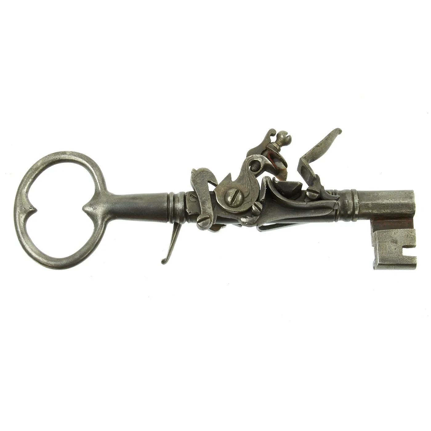 Original German 18th Century City of Nuremberg Jailer's Key Gun with Lock