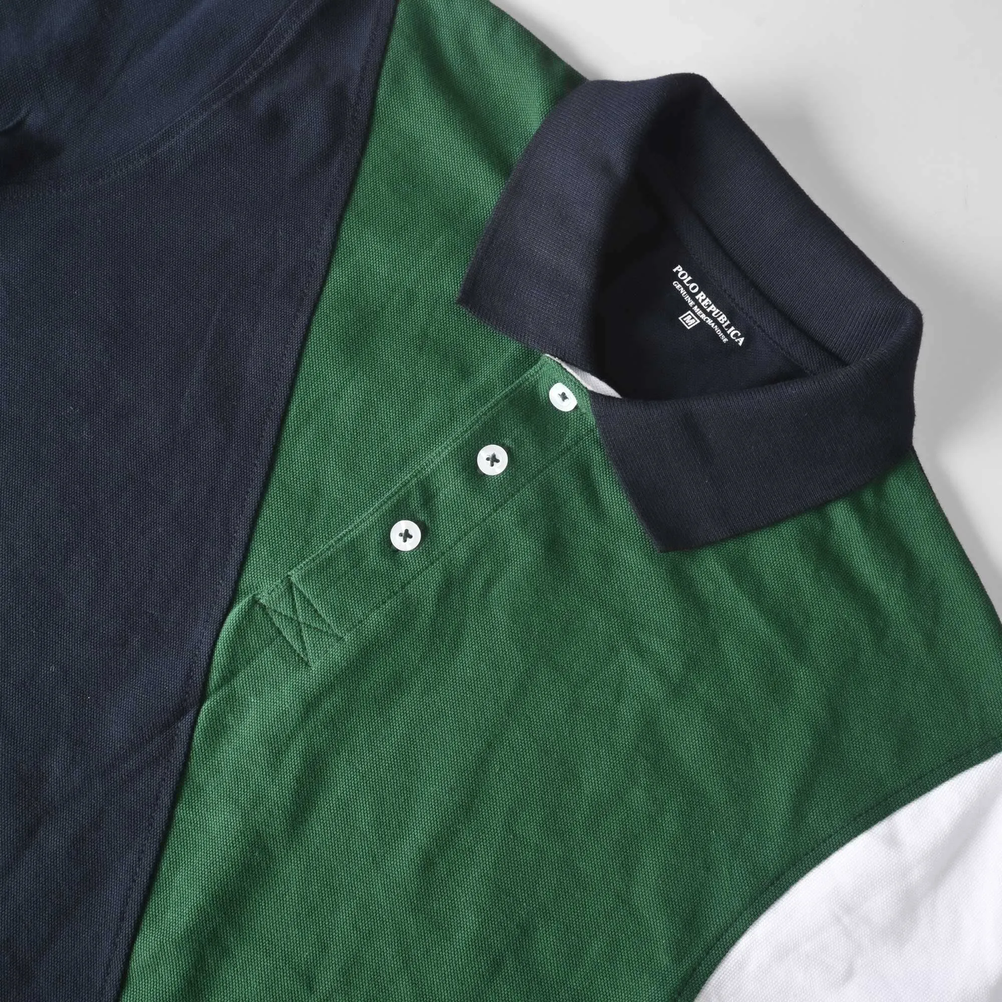 Polo Republica Men's Katsina Contrast Panel Style Polo Shirt
