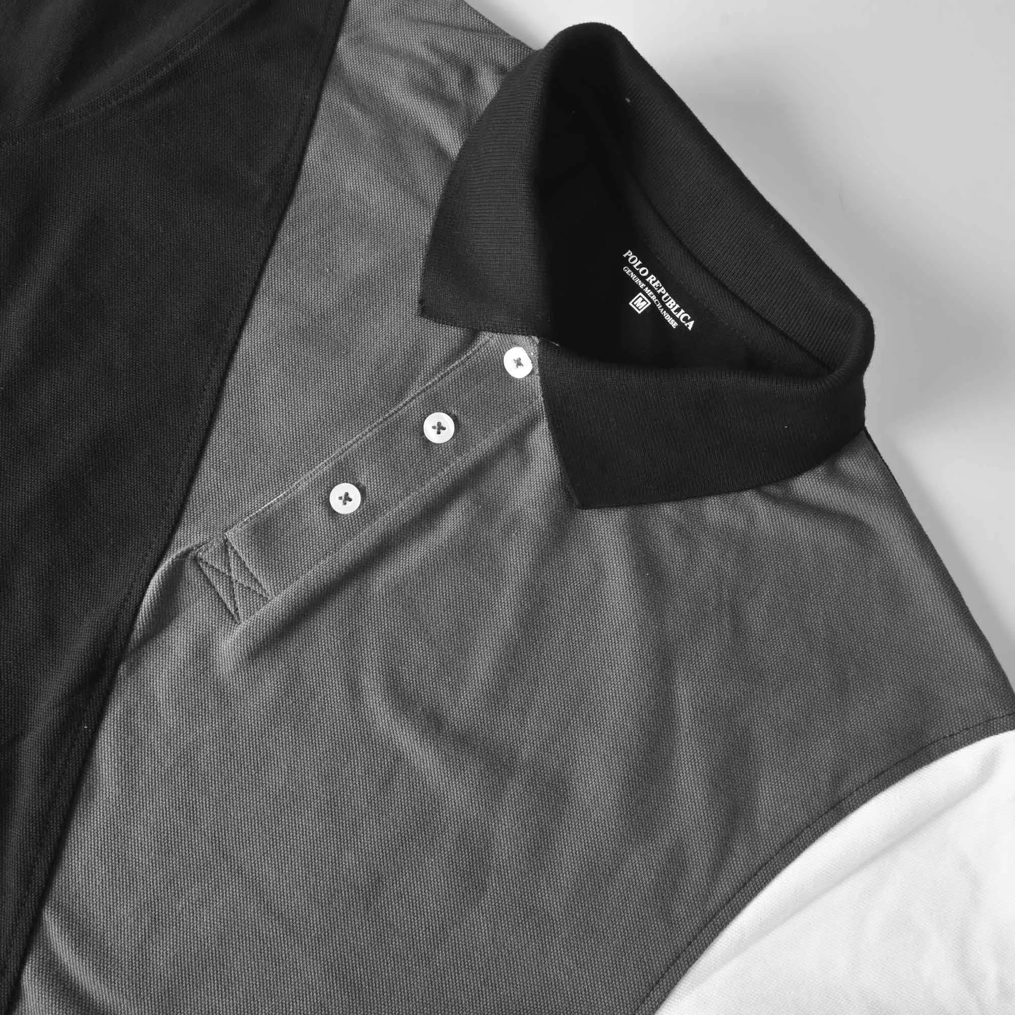 Polo Republica Men's Katsina Contrast Panel Style Polo Shirt