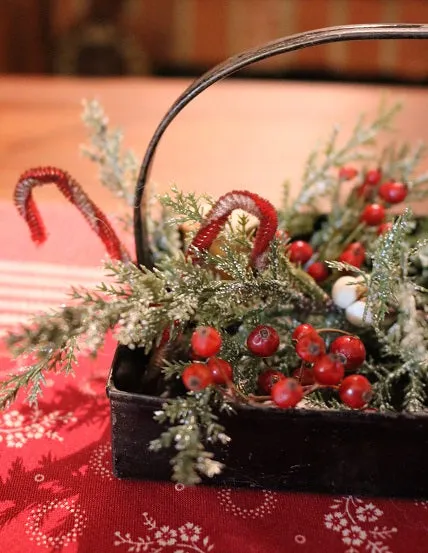 Putz Sheep in Old Spice Caddy Neat Christmas Gathering