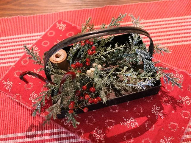 Putz Sheep in Old Spice Caddy Neat Christmas Gathering