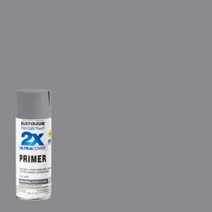 Rust-Oleum Painter's Touch 2X Ultra Cover Flat Gray Paint Primer Spray Paint 12 oz