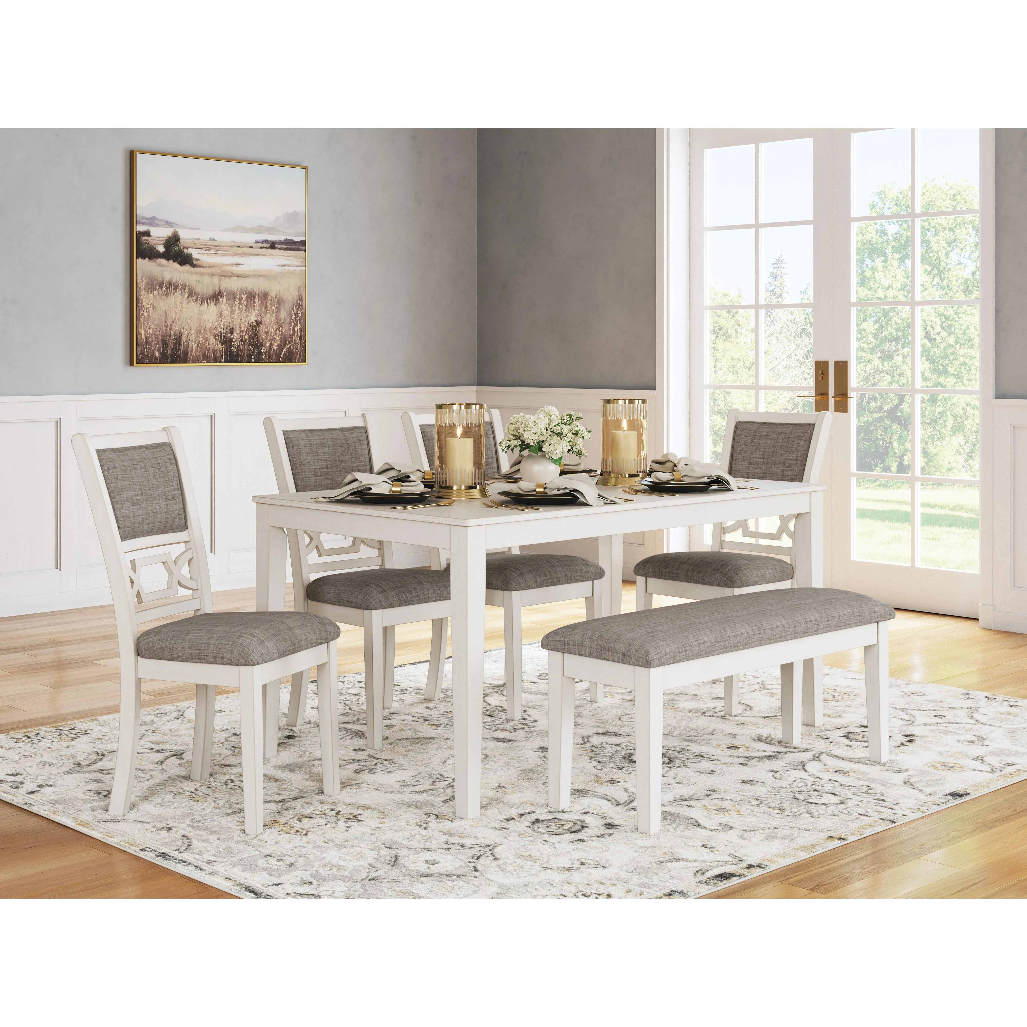Signature Design by Ashley Erinberg 6 pc Dinette D423-325