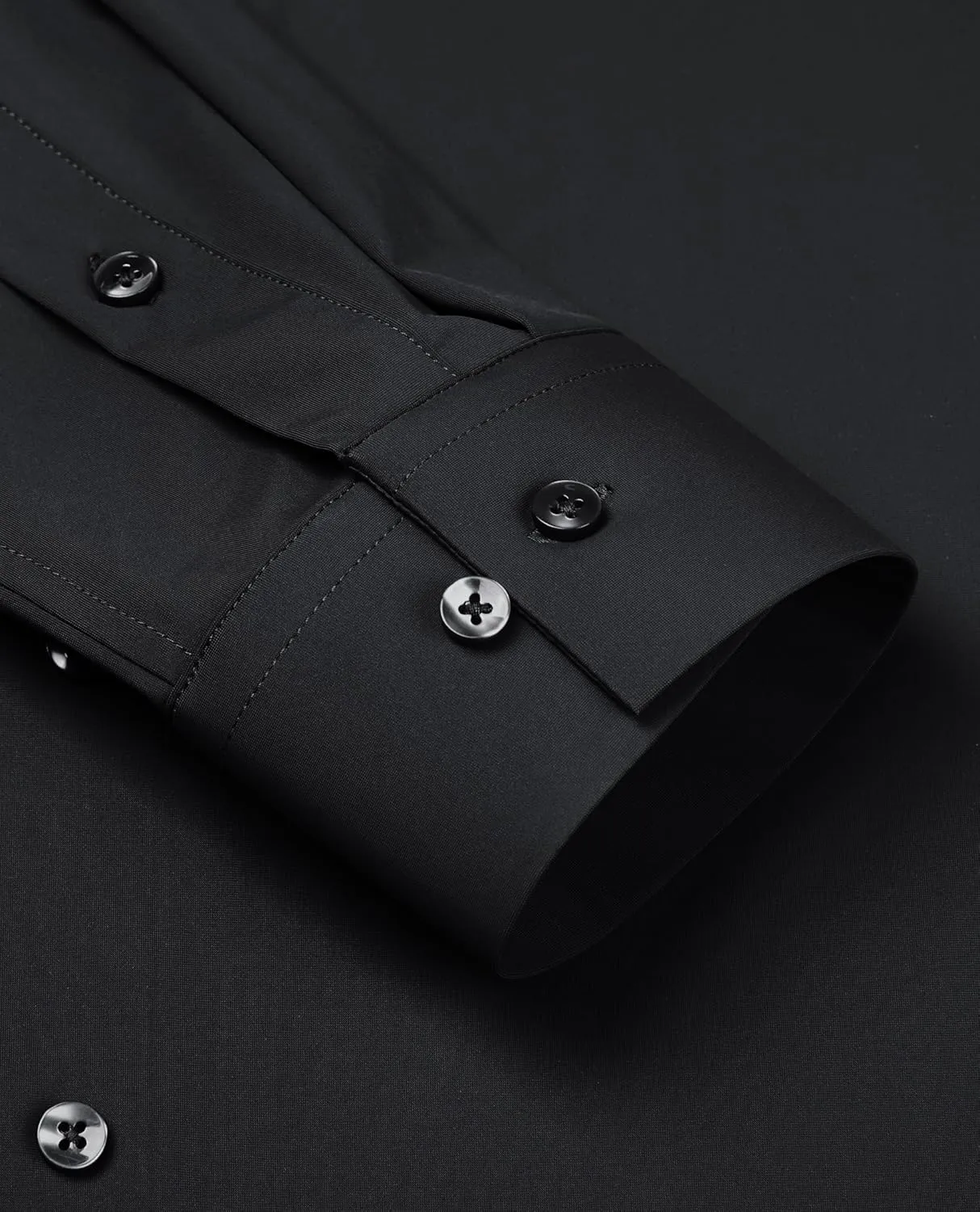 Stretch Mens Dress Shirts Long Sleeve Slim Fit Dress Shirts for Men Muscle Fit Wrinkle Free Button Down Shirt