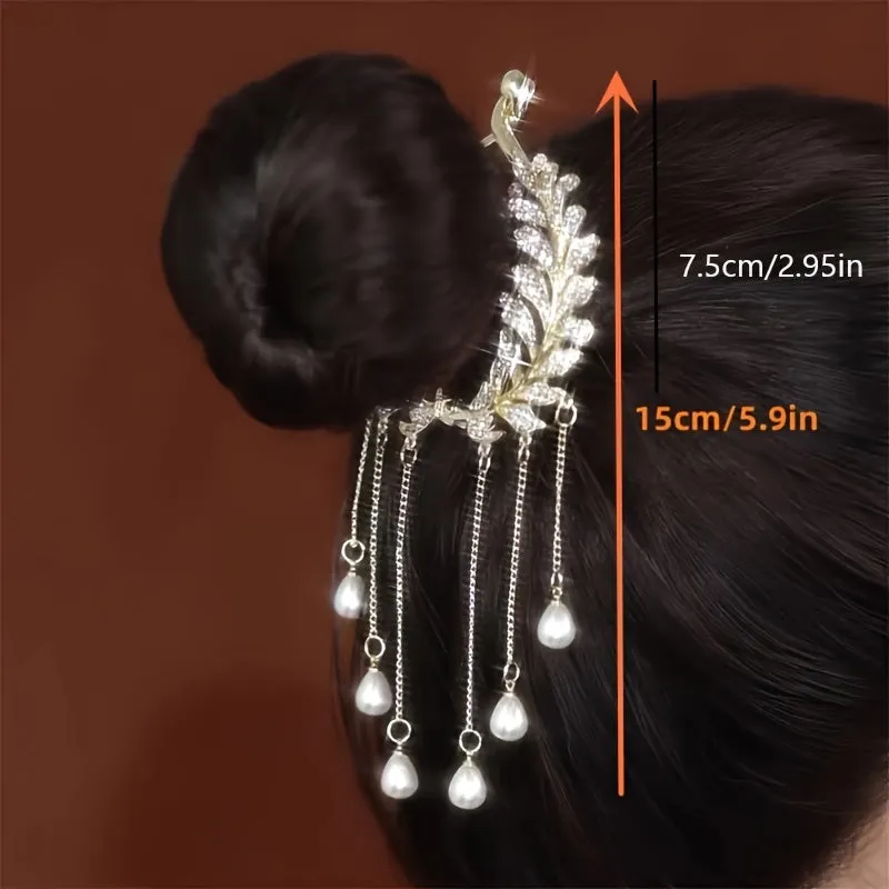 Tassel Hair Clip for Stylish Women  Secure Bun and Ponytail