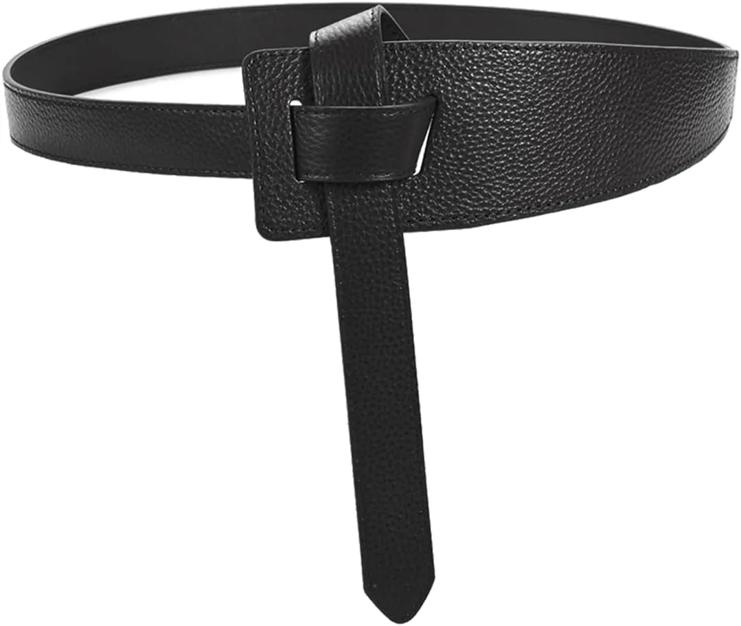 Women's Wide Belt for Long Outfits Genuine Leather Wrap Cinch Coffee and Brown Size:27-35.5 Inches